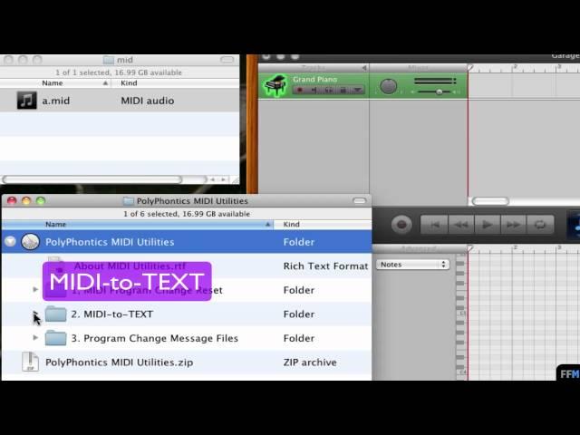 MIDI-to-Text and Text-to-MIDI Free on Mac