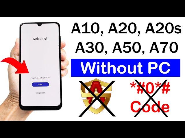 Without Pc FRP BYPASS | Samsung A10,A20,,A20s,A30,A50,A70..ANDROID 11/12(Latest Update)