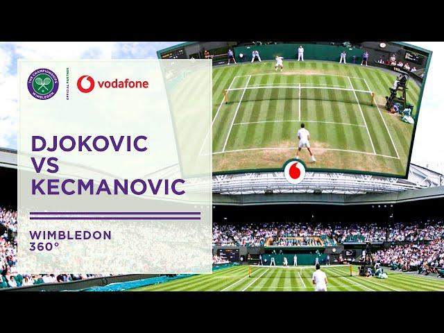 Novak Djokovic vs Miomir Kecmanovic | Wimbledon Uncovered in 360° | Wimbledon 2022