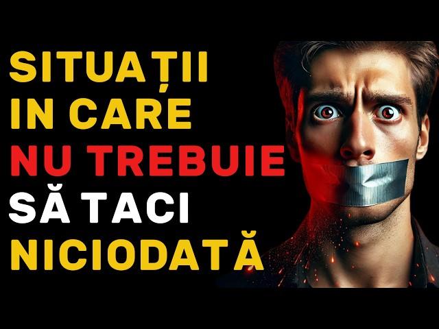 6 Situații CRITICE în Care TREBUIE Să Vorbești | Înțelepciune STOICĂ