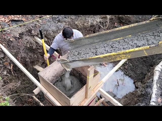 Sheboygan footing pour for carport