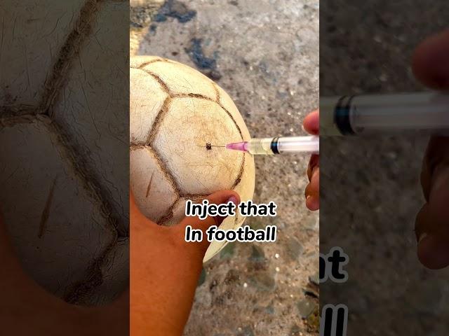 How to remove a football ️ puncture (without breaking the skin)#shorts #football