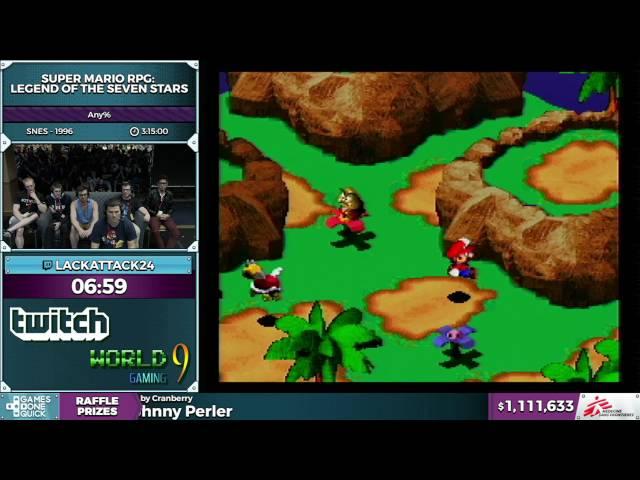 Super Mario RPG: Legend of the Seven Stars by LackAttack24 in 3:06:06 - SGDQ2016 - Part 174