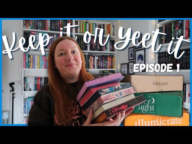 Let's Reduce My Subscription Box Books Stack  Keep It or Yeet It Episode 1