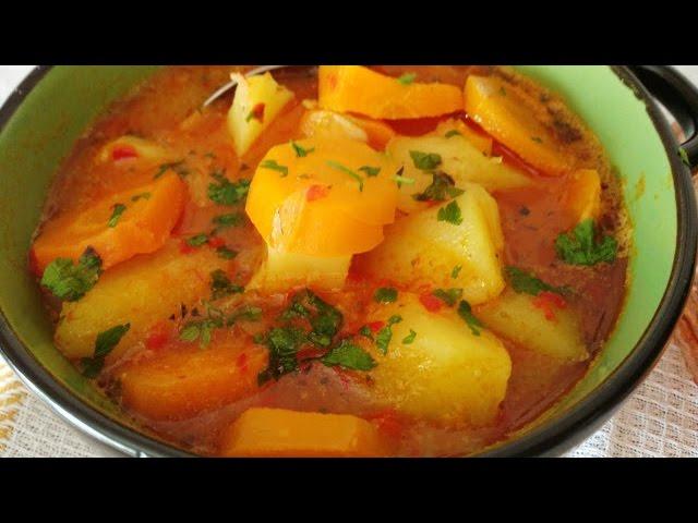 Bakina kuhinja - prelep posni krompir paprikaš (Tasteful lenten potato stew with spices)