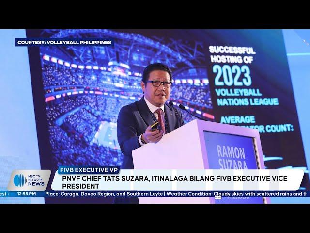 PNVF Chief Tats Suzara, itinalaga bilang FIVB Executive Vice President