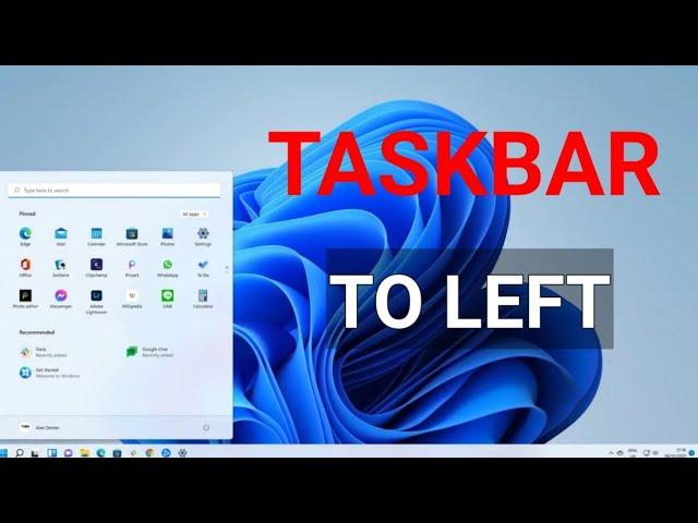 How to Move the Taskbar Icons to the Left on Windows 11