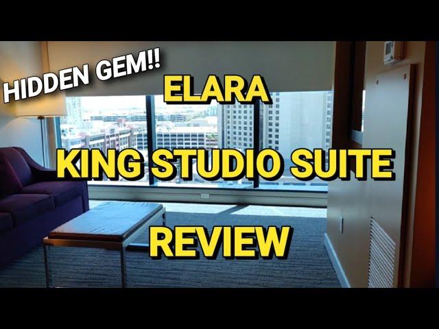 ELARA HILTON GRAND VACATIONS - KING STUDIO SUITE TOUR AND REVIEW - LAS VEGAS