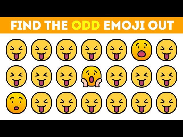 HOW GOOD ARE YOUR EYES NO.326 | Find the odd emoji out | Emoji Puzzle Quiz