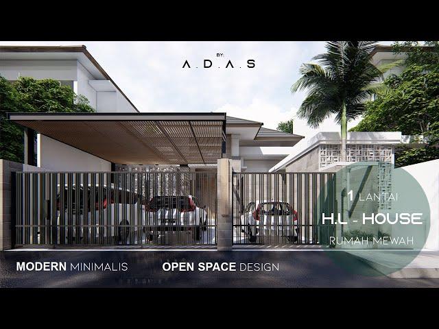 Desain Rumah Modern Minimalis // Open space house design