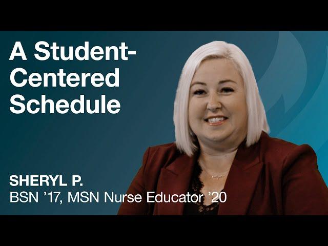 A Student-Centered Schedule