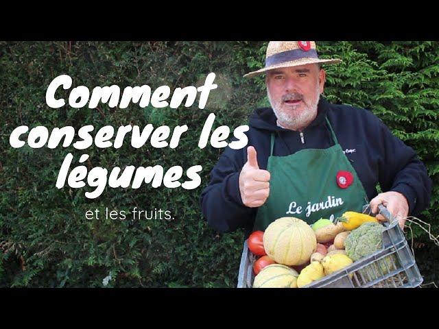 Conservation des fruits et légumes pour l'hiver.