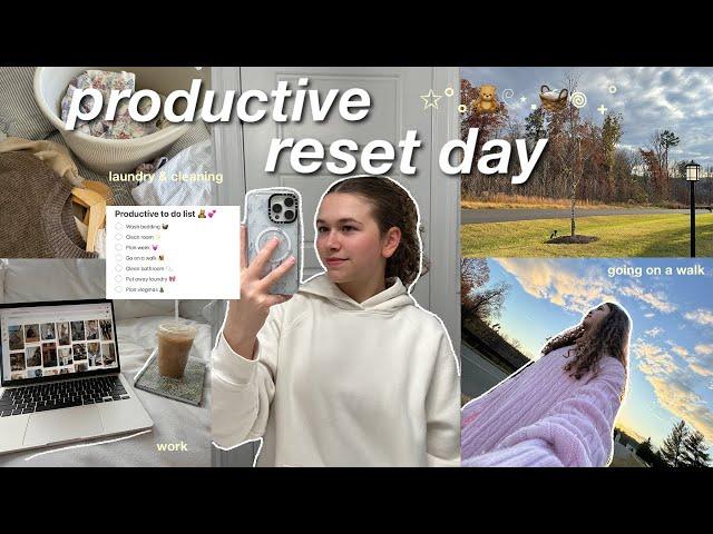 Productive reset day in my life 