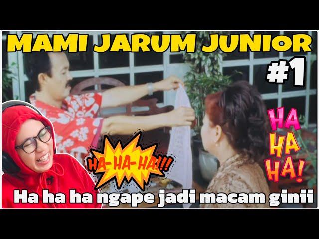 REACTION MAMI JARUM JUNIOR || AMPUUN KELAKAR GILER FILEM NII