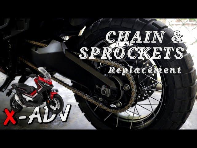 DIY | X-ADV 750 | Chain and Sprocket Change | ASMR