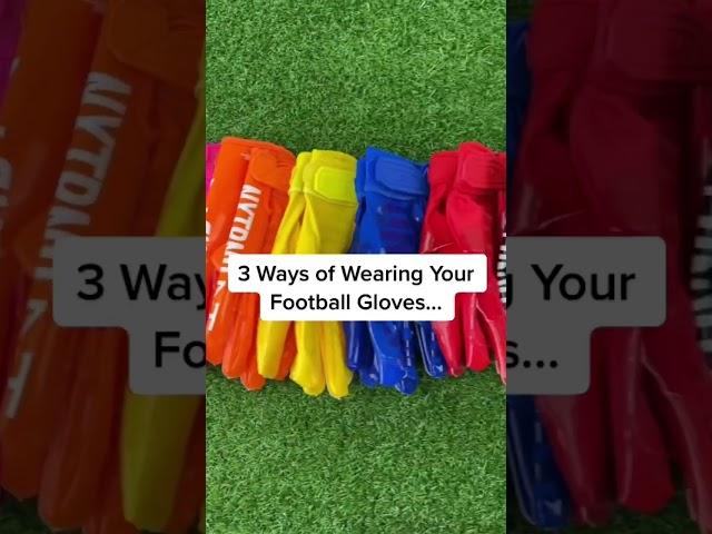 3 Ways To Wear Football Gloves #shorts