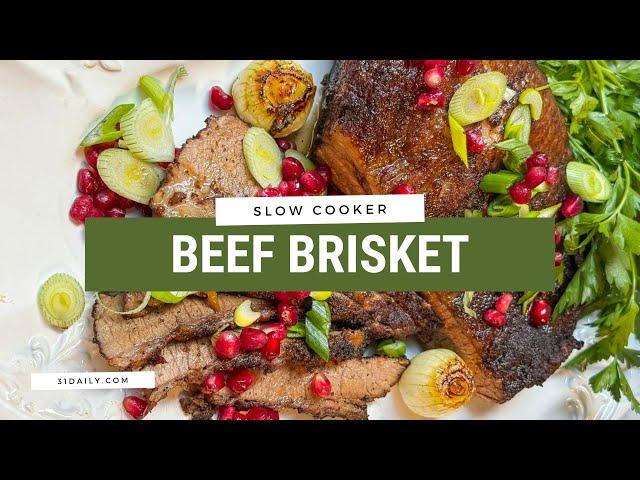 Slow Cooker Beef Brisket Recipe