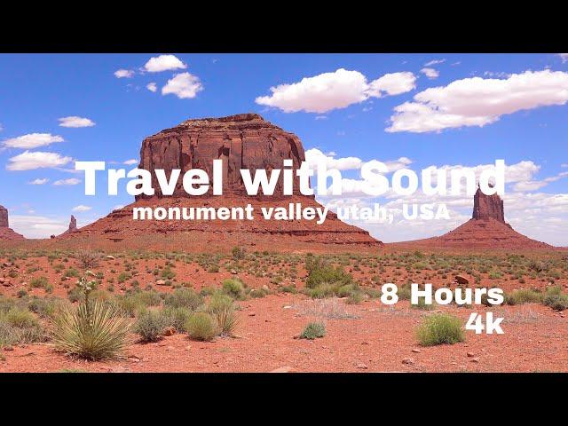 Monument valley utah, USA Desolate Desert Infinite Replay Video 8 Hours 4K