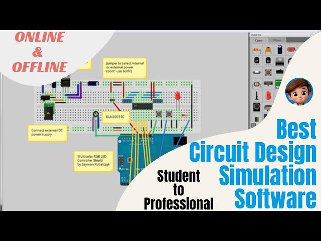 BEST SIMULATION SOFTWARE FOR ELECTRONICS | CIRCUIT DESIGN AND SIMULATOR SOFTWARE FOR ECE | ONLINE