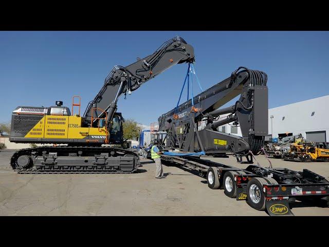 Volvo Lift Mode Lets High-Reach Excavators Lift Machine Components