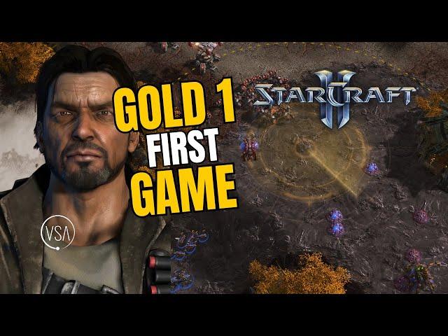 First EVER Gold 1 Game! - StarCraft 2 - Getting Good - Gold League 1v1 TvZ #starcraft2