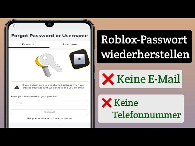 So setzen Sie Ihr Roblox-Passwort ohne E-Mail zurück (2024)|| Holen Sie sich Ihr Roblox-Konto zurück