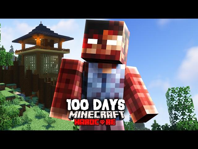 I Spent 100 Days in a REAL LAST OF US Zombie Simulation in Hardcore Minecraft