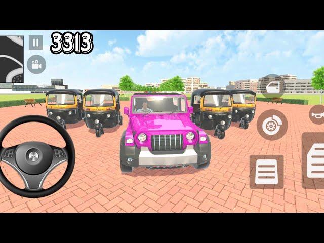 DOLLAR(SONG) INDIAN CARS MODIFIED DRIVING 3D THAR 3313 INDIAN THEFT AUTO