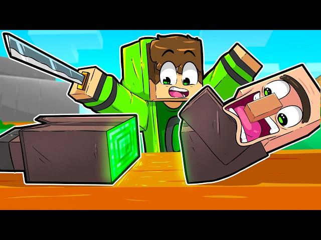 CORTEI OS MOBS AO MEIO NO MINECRAFT!