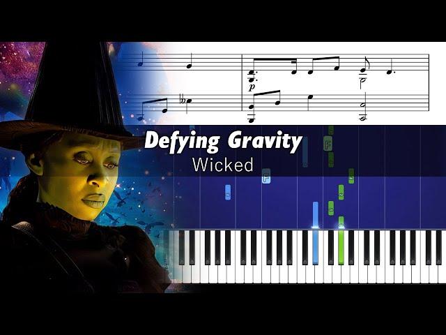 Wicked - Defying Gravity - Advanced Piano Tutorial with Sheet Music