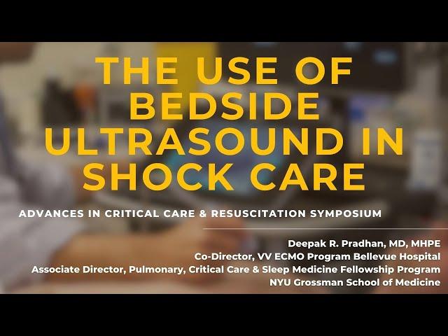 Using Bedside Ultrasound to Guide Shock Care with Dr. Deepak Pradhan