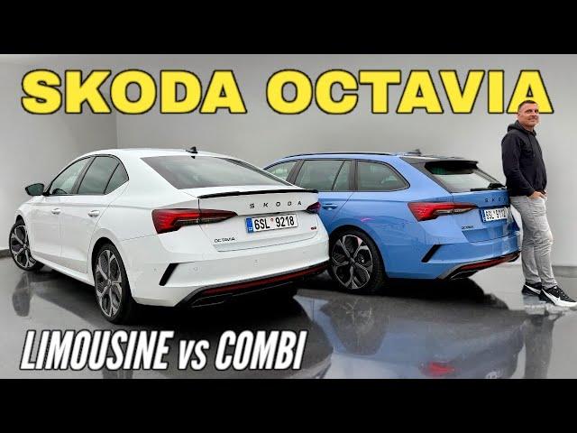 SKODA OCTAVIA RS 2025: Combi oder Limousine? Der Vergleich | Kofferraum | Preis