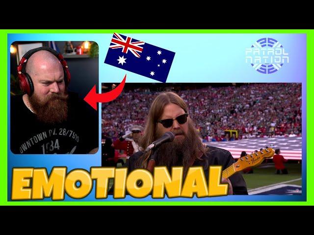 Austrialian Reacts To CHRIS STAPLETON Sings The National Anthem at Super Bowl LVII