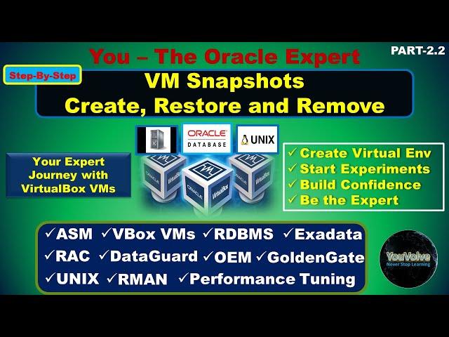 VirtualBox VMs - How to Create, Restore and Remove VM Snapshots