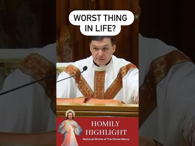 What's the worst thing in life? #homily #homilyhighlights #catholichomily #christian #catholic