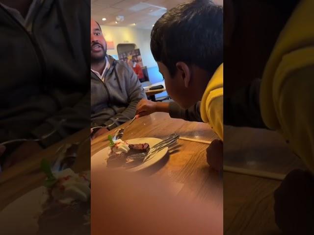 Crazy Imran Enjoying his Lunch at Bonefish Grill Yummy #bonefish  #kidsvideo #trending #foodie