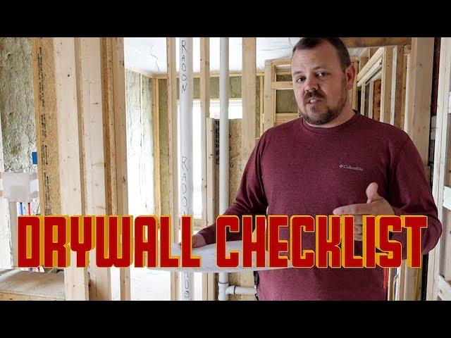 The Importance of a Pre Drywall Checklist