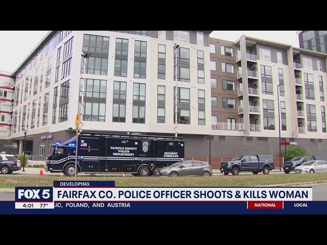 Fairfax County police officer shoots, kills woman attacking him with knife