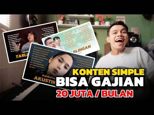 KONTEN YOUTUBE PALING CUAN - KONTEN SIMPLE BISA GAJIAN 20 JUTA SETIAP BULAN DARI YOUTUBE