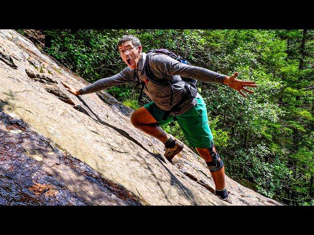 Hiking the TERRIFYINGLY Steep Slide to Mt Flume | White Mountains NH