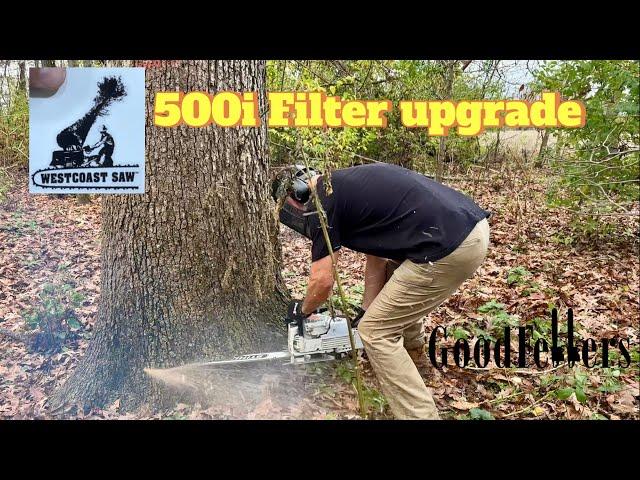 Stihl 500i Air Filter Upgrade West Coast Saw Style.