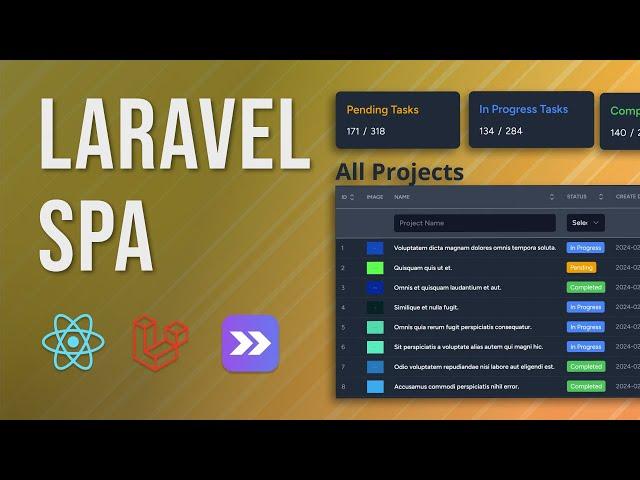 Laravel 11 + React Full Stack App with Inertia - Project Management App