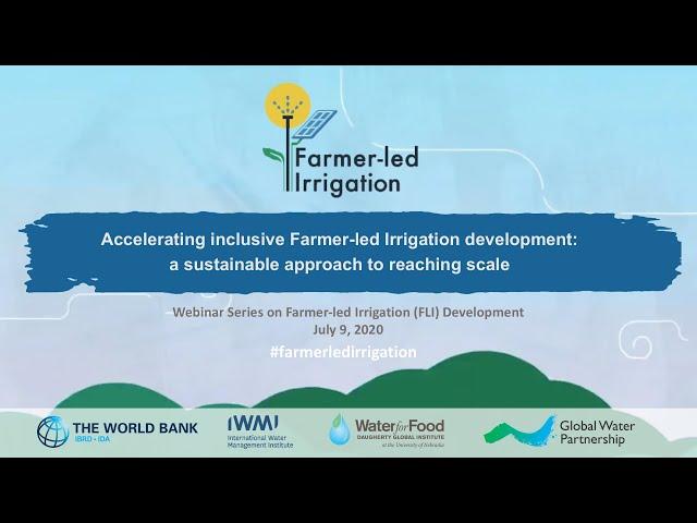 Farmer-Led Irrigation Development: Session II of a two-part webinar mini-series