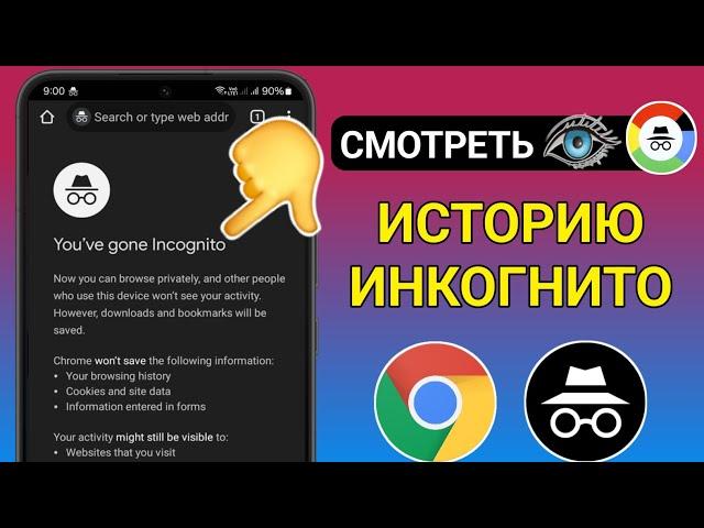 Как посмотреть историю инкогнито в Google Chrome на Android