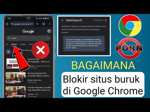 Cara Memblokir Situs Buruk Di Google Chrome Di Android (2024) ||  Google Chrome Memblokir Situs Web