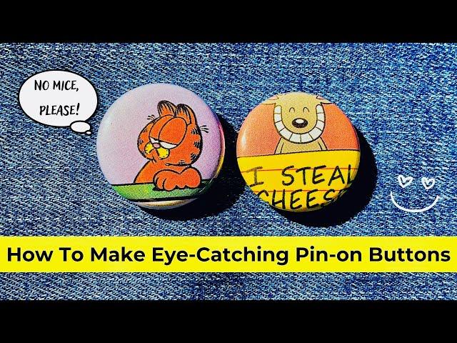 Making Pin On Buttons The Fun and Easy Way! #diy #buttonmaker #tutorial