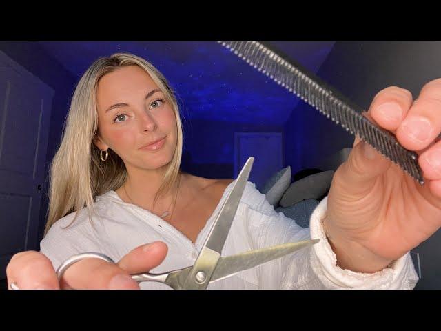 [ASMR] Cutting, Straightening & Styling Your Hair | Soft Spoken