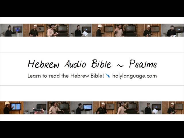 Psalms - Hebrew Audio Bible! Biblia Bibel Bíblia библия 圣经 聖經 聖書 बाइबिल תנ"ך الكتاب المقدس