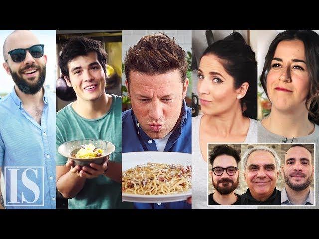 Carbonara: Italian chefs' reactions to the most popular videos worldwide!