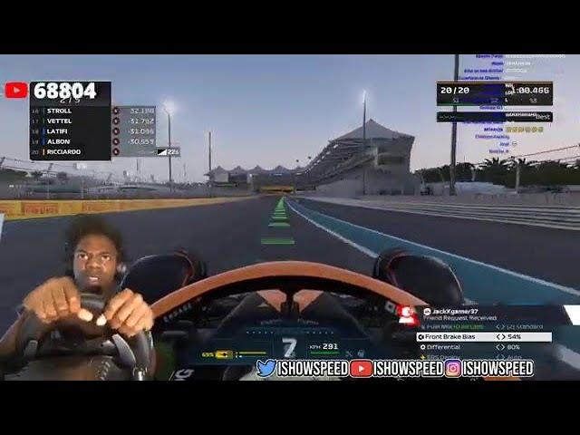 IShowSpeed Plays F1 22 And Freaks Out Again *FULL VIDEO*